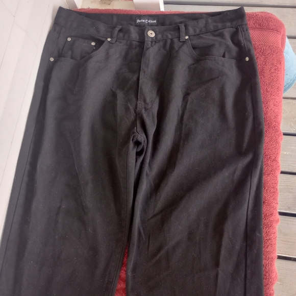 Denim Culture Mens Black Straight Leg Jean Denim  100% Cotton Size 44/32 - Picture 3 of 12